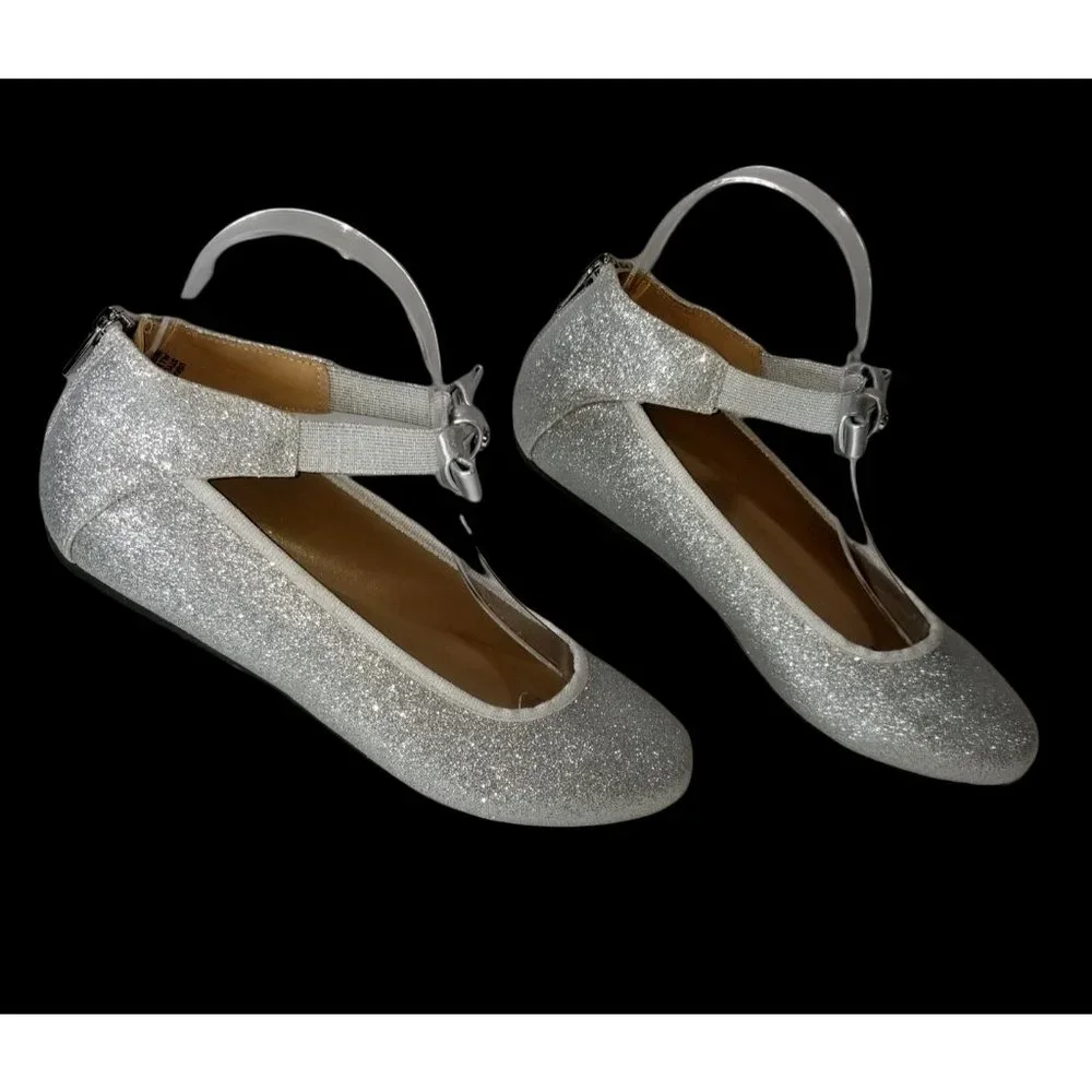 Silver Shoes Kenneth Cole Reaction Silver Violet Bowie Flats Youth Girls Size 4